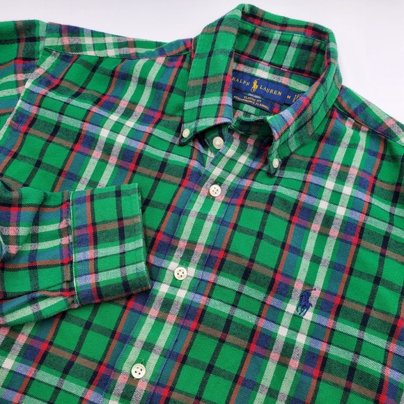 Ralph Lauren Other - Ralph Lauren Men Classic Fit Performance Flannel Plaid Long Sleeve  Shirt M
